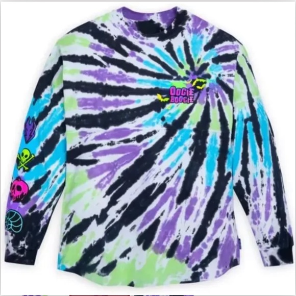 **MAKE AN OFFER! Disney GLOW IN DARK Oogie Boogie Spirit Jersey Tie Dye - Picture 3 of 4